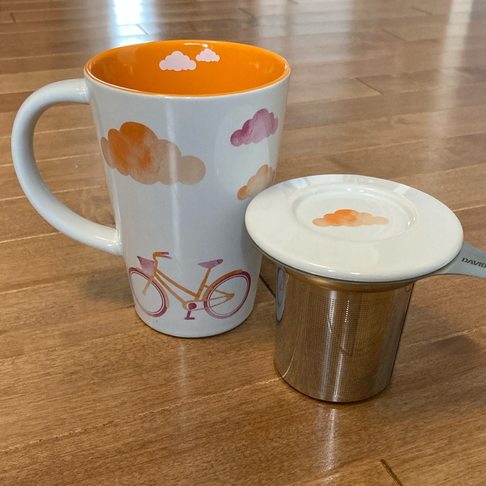 David’s tea bicycle mug